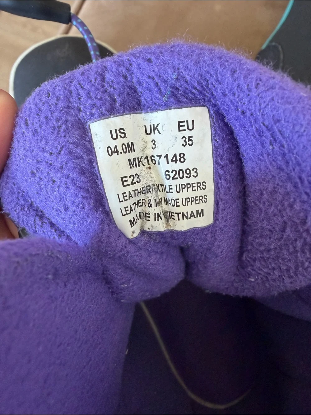 Merrell Kids Waterproof Winter Snow Boots Purple Black Size 4 Youth Insulated